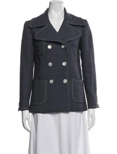 Pre-owned Valentino Vintage 1970's Blazer In Blue