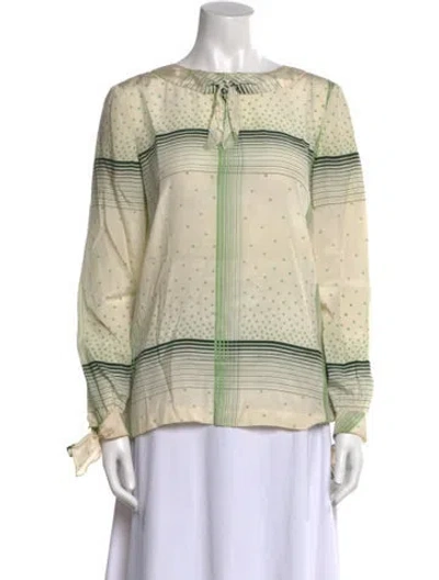 Pre-owned Valentino Vintage 1970's Blouse In Neutral