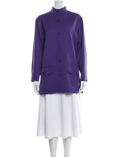 Pre-owned Valentino Vintage 1970's Jacket In Purple