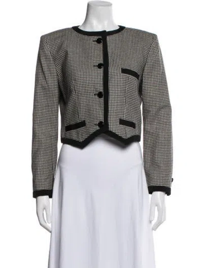 Pre-owned Valentino Vintage 1980's Blazer In Black