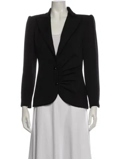 Pre-owned Valentino Vintage 1980's Blazer In Black