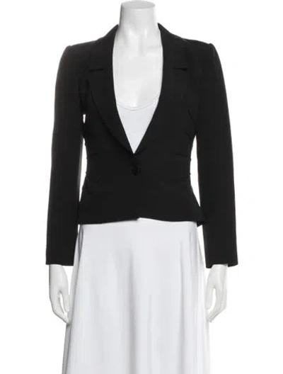 Pre-owned Valentino Vintage 1980's Blazer In Black