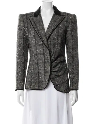Pre-owned Valentino Vintage 1980's Blazer In Grey