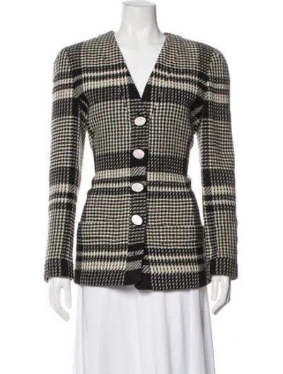 Pre-owned Valentino Vintage 1980's Blazer In Multi