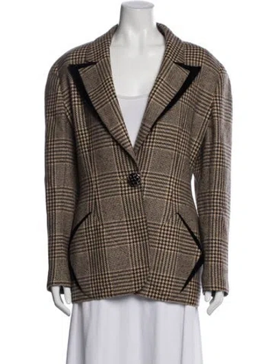 Pre-owned Valentino Vintage 1980's Blazer In Neutral