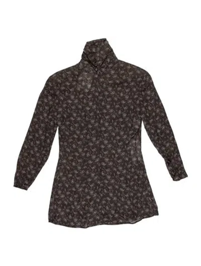 Pre-owned Valentino Vintage 1980's Blouse In Gray