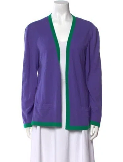 Pre-owned Valentino Vintage 1980's Blouse In Purple