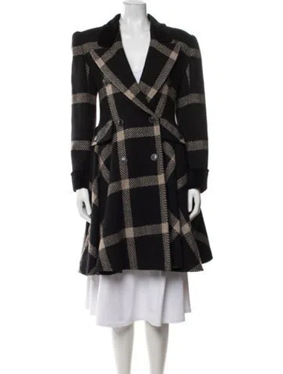Pre-owned Valentino Vintage 1980's Coat In Black