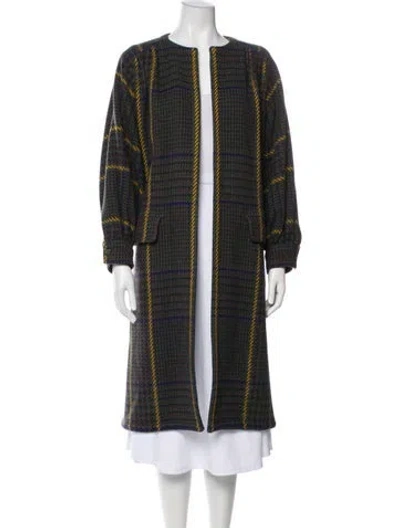 Pre-owned Valentino Vintage 1980's Coat In Green