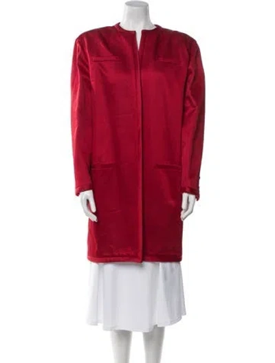 Pre-owned Valentino Vintage 1980's Coat In Red