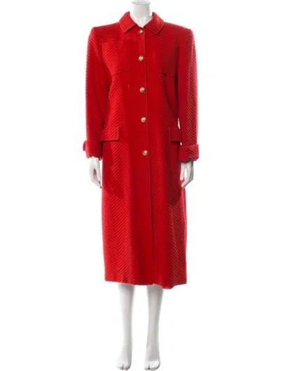 Pre-owned Valentino Vintage 1980's Coat In Red