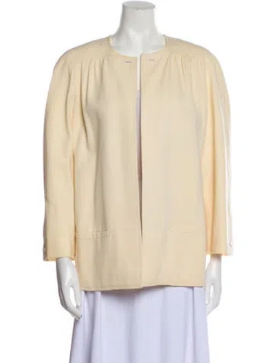 Pre-owned Valentino Vintage 1980's Evening Jacket In Neutral