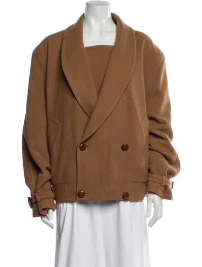 Pre-owned Valentino Vintage 1980's Jacket In Brown