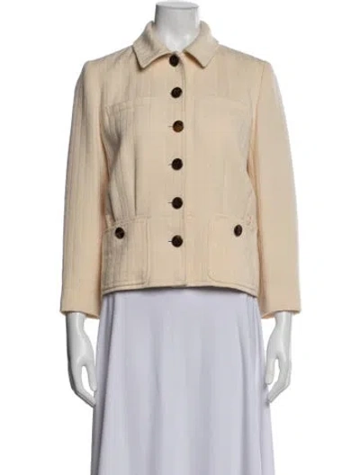 Pre-owned Valentino Vintage 1980's Jacket In Neutrals