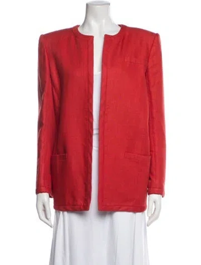 Pre-owned Valentino Vintage 1980's Jacket In Red