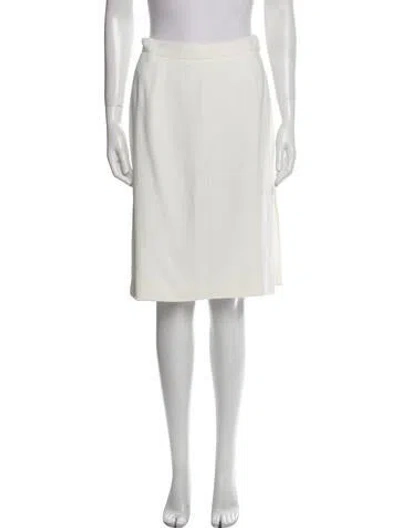 Pre-owned Valentino Vintage 1980's Skirt Suit In Neutral