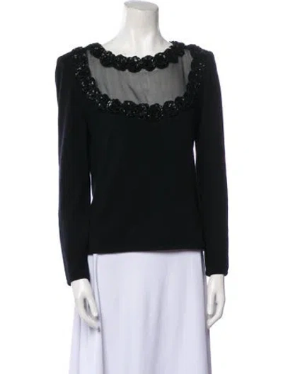 Pre-owned Valentino Vintage 1980's Sweater In Black