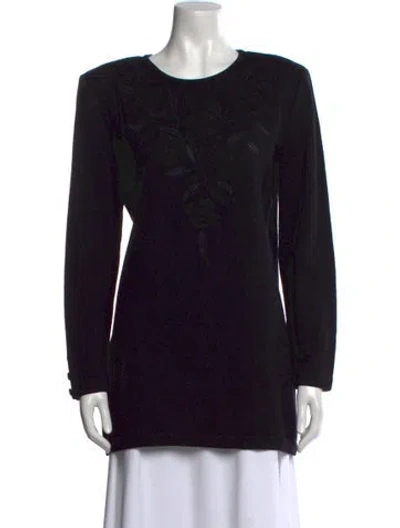 Pre-owned Valentino Vintage 1980's Sweater In Black