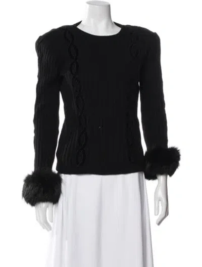 Pre-owned Valentino Vintage 1980's Sweater In Black