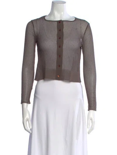 Pre-owned Valentino Vintage 1980's Sweater In Brown