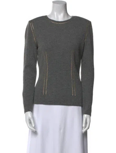Pre-owned Valentino Vintage 1980's Sweater In Gray
