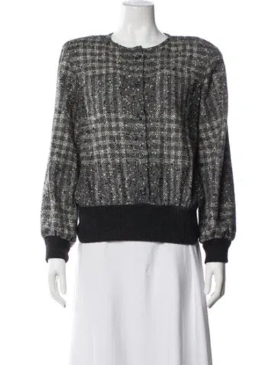 Pre-owned Valentino Vintage 1980's Sweater In Grey