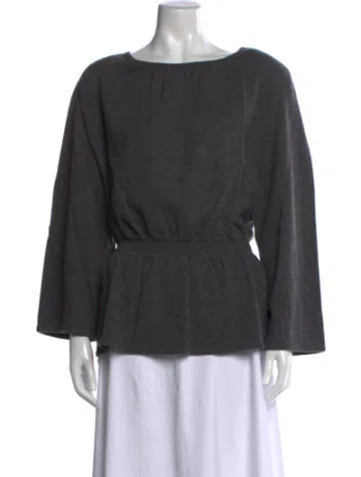 Pre-owned Valentino Vintage 1980's Sweater In Grey