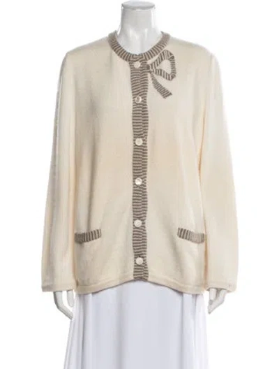 Pre-owned Valentino Vintage 1980's Sweater In Neutral