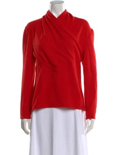 Pre-owned Valentino Vintage 1980's Sweater In Red