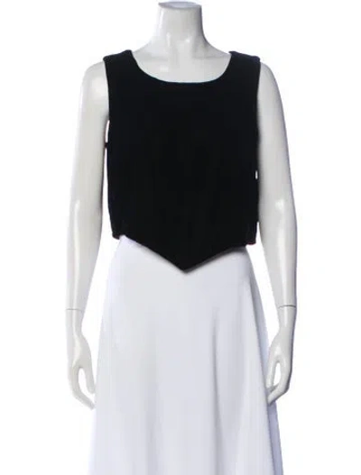 Pre-owned Valentino Vintage 1980's Top In Black