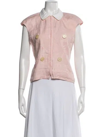 Pre-owned Valentino Vintage 1980's Top In Pink