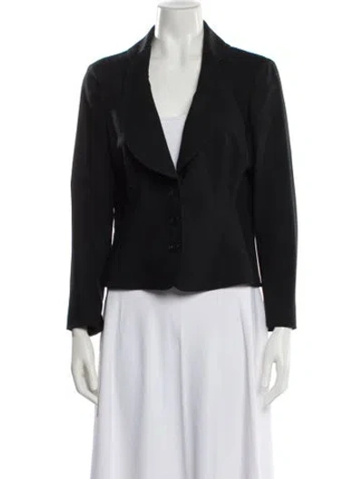 Pre-owned Valentino Vintage 1990's Blazer In Black