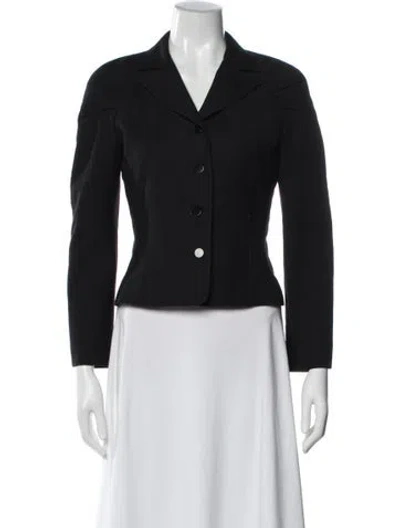 Pre-owned Valentino Vintage 1990's Blazer In Black