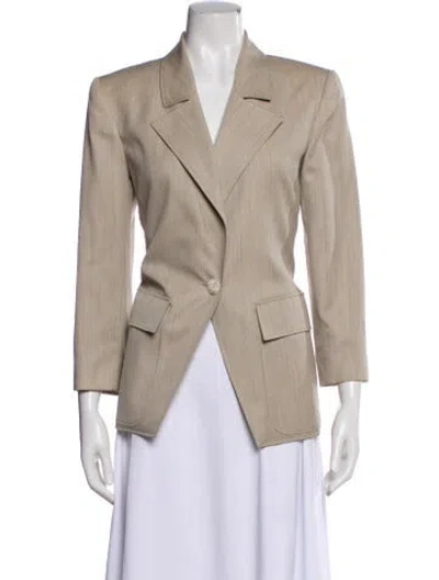 Pre-owned Valentino Vintage 1990's Blazer In Gray