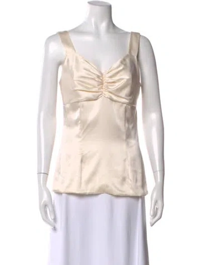Pre-owned Valentino Vintage 1990's Blouse In Neutral