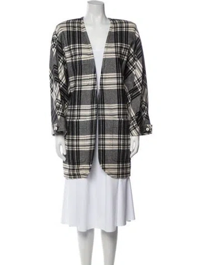 Pre-owned Valentino Vintage 1990's Coat In Black
