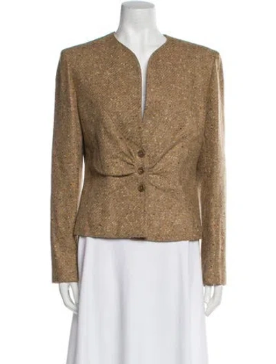 Pre-owned Valentino Vintage 1990's Evening Jacket In Neutral