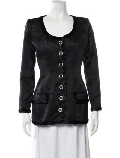 Pre-owned Valentino Vintage 1990's Jacket In Black