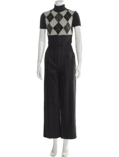 Pre-owned Valentino Vintage 1990's Jumpsuit In Gray