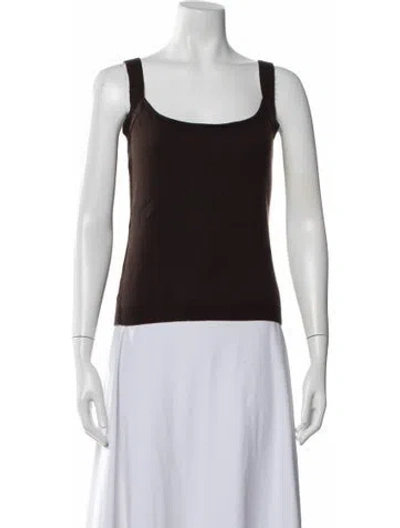 Pre-owned Valentino Vintage 1990's Top In Brown
