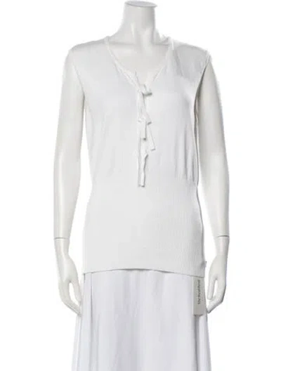 Pre-owned Valentino Vintage 1990's Top In White