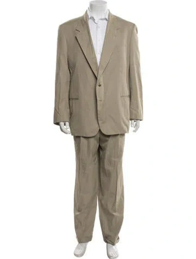 Pre-owned Valentino Vintage 1990's Two-piece Suit In Neutrals