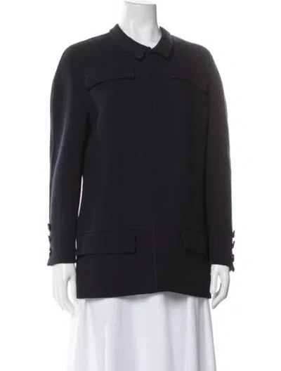 Pre-owned Valentino Vintage 1990's Utility Jacket In Black