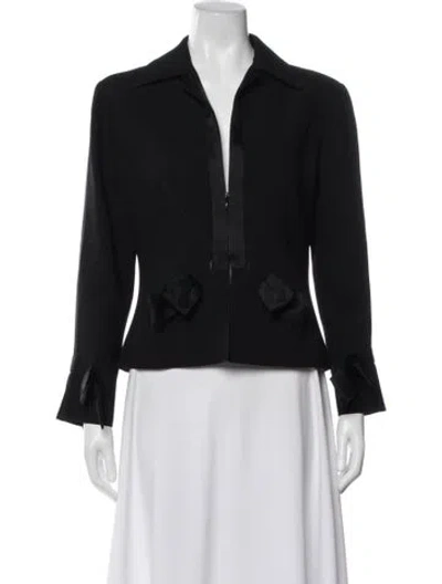 Pre-owned Valentino Vintage 2000's Blazer In Black