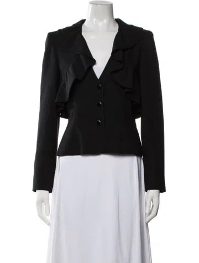 Pre-owned Valentino Vintage 2000's Blazer In Black