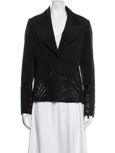 Pre-owned Valentino Vintage 2000's Blazer In Black
