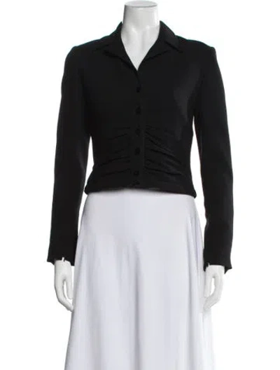 Pre-owned Valentino Vintage 2000's Blazer In Black