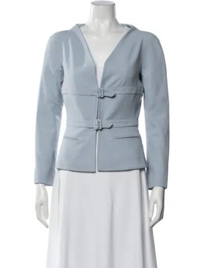 Pre-owned Valentino Vintage 2000's Blazer In Blue