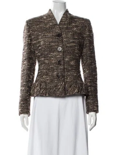 Pre-owned Valentino Vintage 2000's Blazer In Brown