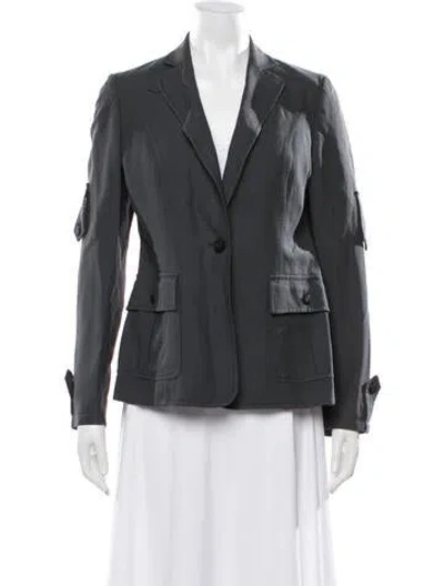 Pre-owned Valentino Vintage 2000's Blazer In Grey
